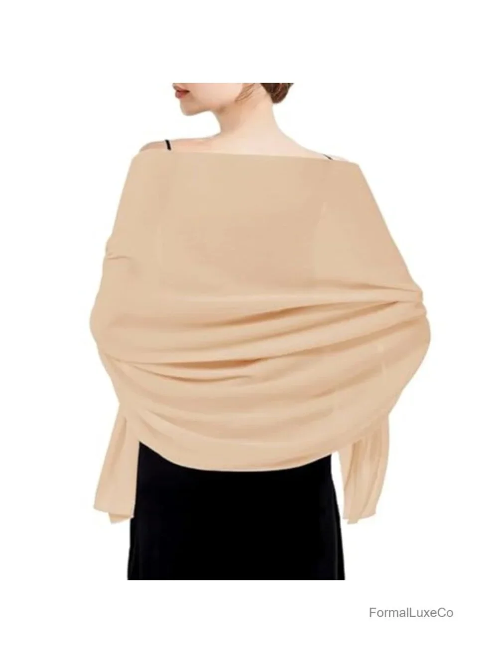 Chiffon Shawls and Wraps Lightweight Scarf for Evening Dresses Wedding Formal